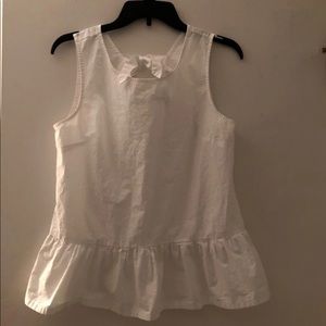 JCrew sleeveless peplum top